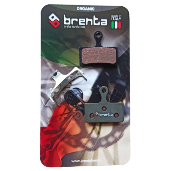 BRENTA Coppia Pastiglie Freno Organiche Shimano XTR / XT / SLX / BR / Alfine / Deore / Fsa / Rever